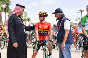 مرحباً (Marhaban!) from Stage 7 of the UAE Tour